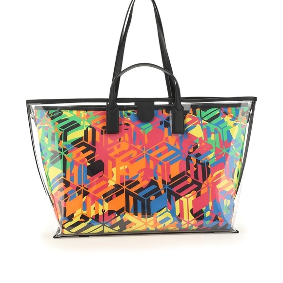 MCM Abstract Pattern Printed Tote - Picture 2 of 3
